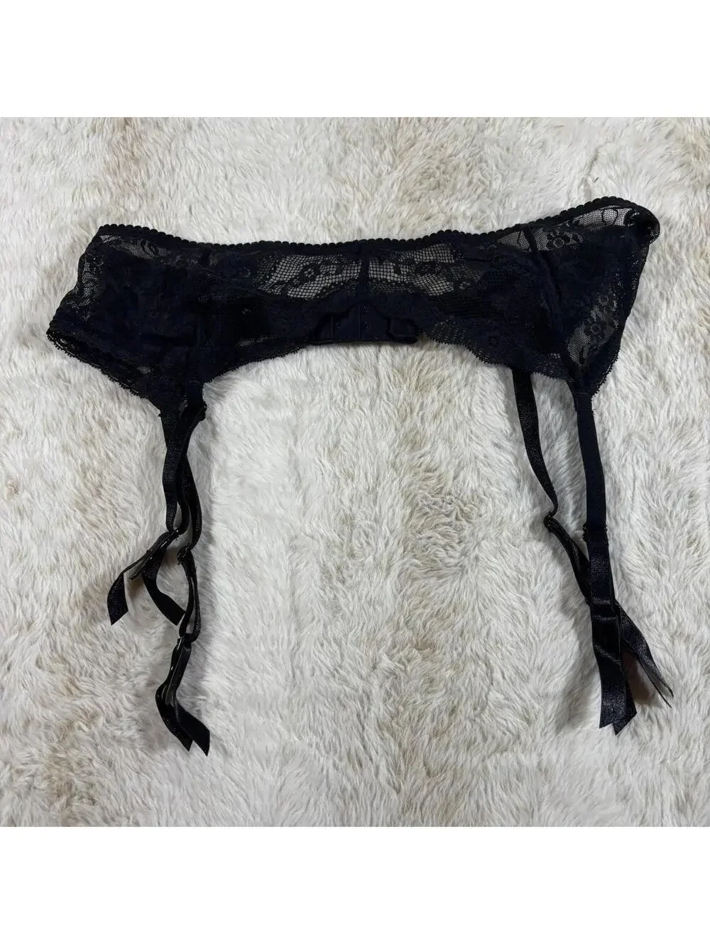 b.tempt’d Lace Garter Belt Black Size S Lingerie Adjustable Straps